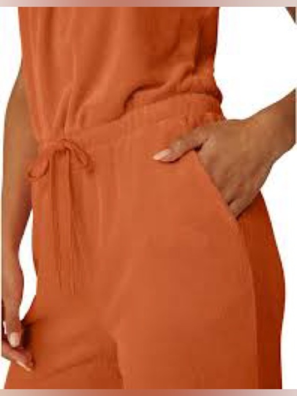 Beyond Yoga Women's Orange Terry Cloth Tropez Jumpsuit Size: Small - Picture 2 of 8